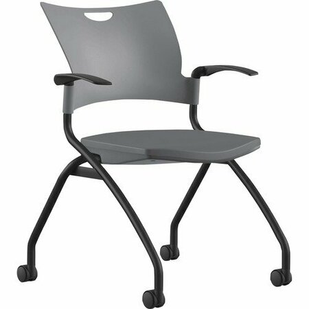 9TO5 SEATING CHAIR, NSTNG, PLSTC, GY/BK NTF1320A12BFP14